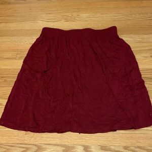 Red skirt